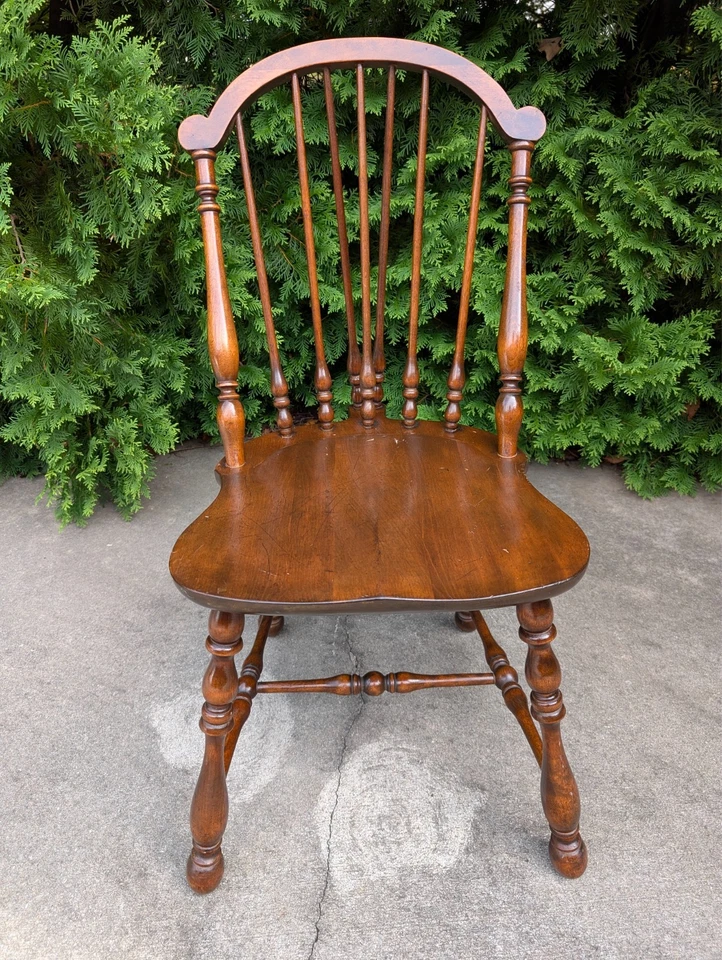 Antique 1929 H.E. Shaw Writing Desk & Chair Set – Depression-Era Wedding Gift - Image 4 of 4