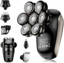 Head Shavers for Bald Men: 5-In-1 Electric Razor with 7D Floating Blades - IPX7
