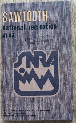 Idaho 1983 vintage MAP Forest Service Sawtooth National Recreation Area (NRA)
