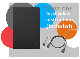 1TB or 500GB External Hard Drive for Nintendo Wii U Orico Expansion Drive