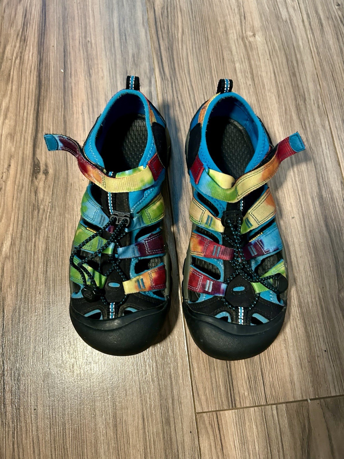 Sandali Keen Newport H2 arcobaleno taglia 6 neri tie dye scarpe acqua 1018441