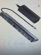 Docking Station Dual Monitor USB C with 96W Power Adapter: 12-in-1 Thunderbolt