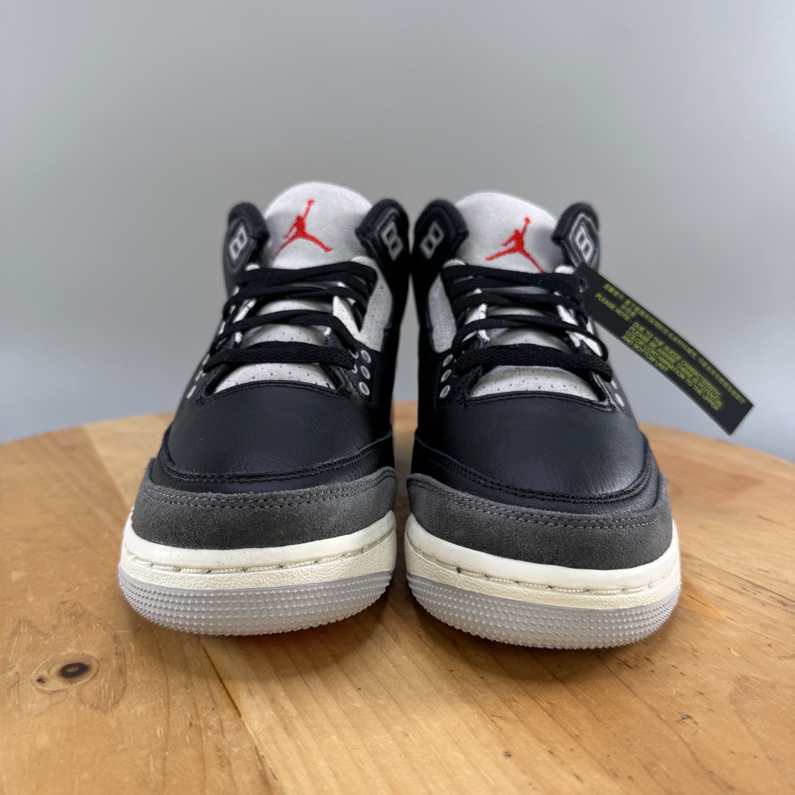 Nike Air Jordan 3 Retro GS Rare Air Womens Size 8.5 (7Y) Shoes BlackIB8968-004 thumbnail 2