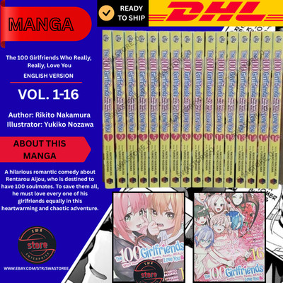 The 100 Girlfriends Who Really, Really, Love Vol. 1-16 Full Set You Manga Eng