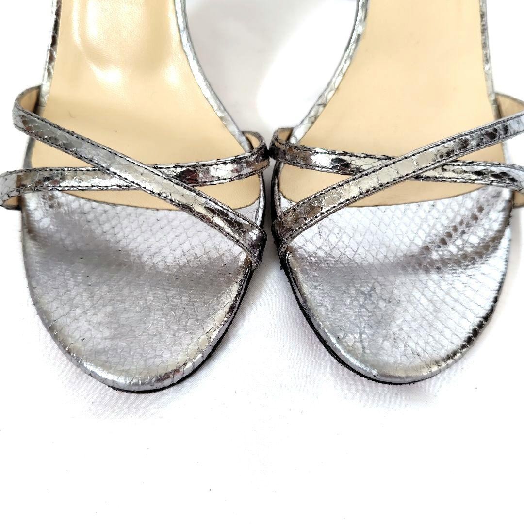 Rare JIMMY CHOO Python Embossed Leather Sandals S… - image 3