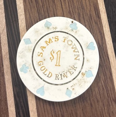 $1 Sam's Town Gold River Casino Laughlin Nevada Casino Chip