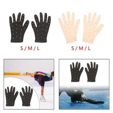 Figure Skating Gloves Skate Gloves Rhinestones Decoration