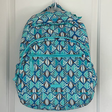 VERA BRADLEY ESSENTIAL COMPACT BACKPACK GO FISH BLUE Retail 109