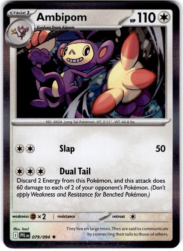 Pokemon Ambipom Phantasmal Flames 79/94 Normal Holo Near Mint English