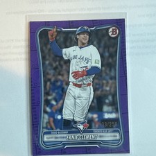 2026 Bowman Baseball Ernie Clement Purple /250 Blue Jays