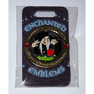 NEW Disney Enchanted Emblems Old Hag Snow White Pin LE Evil Witch World WDW DLR