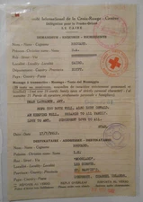 CAIRO  to Guernsey  and back  1942  Red Cross message  channel islands 2ww