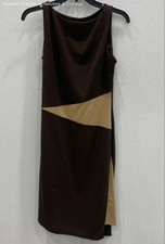 NWT Express Women Brown/Tan Sleeveless Dress 4