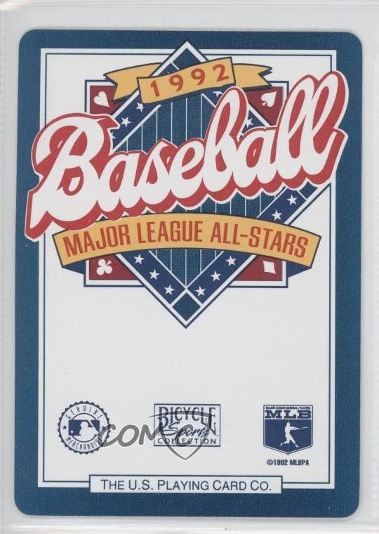1992 Bicycle Major League All-Stars Box Set Kevin Brown #9S - Image 2 of 2