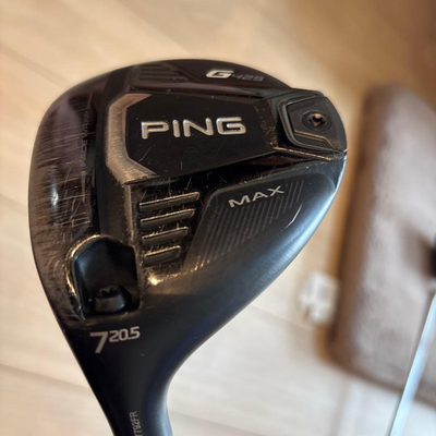 PING G425 MAX 7W 20.5° PING TOUR 173-75S Ping G425 MAX 7W 20.5 Degree Fairway Wood Head with Cover Right