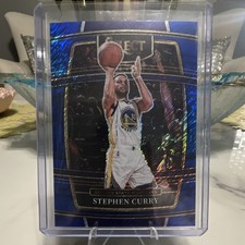 2021-22 Panini Select Blue Shimmer Prizm Stephen Curry Warriors #94