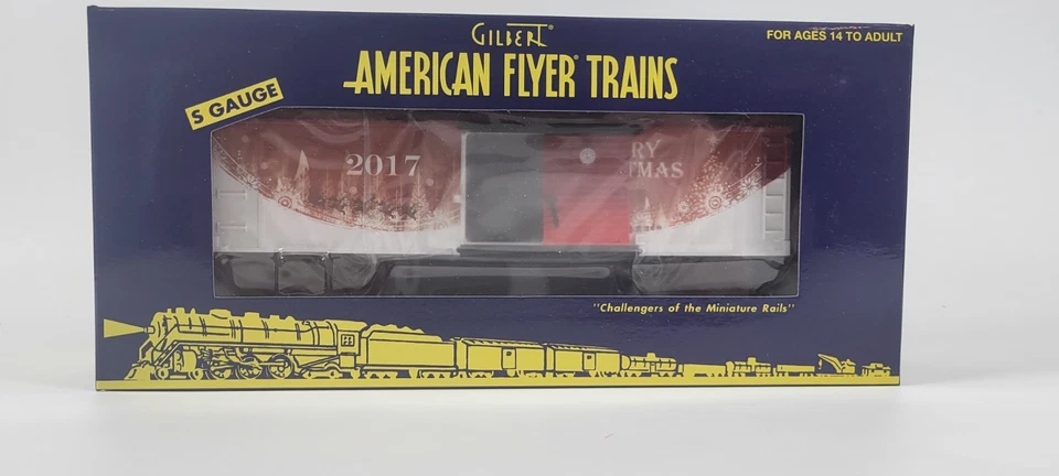 S-Gauge 2017 American Flyer Christmas Box Car 6-48423 - NIB Hard to Find - Image 2 of 4