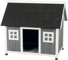 Natura Barn Style Dog House   Dog House for Medium Dogs with Weatherproof Sealer