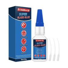Glass Glue Clear Repair Heavy Duty 30 g, Super Glue for Glass with Anti-Clog ...
