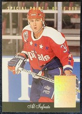 1993 Al Iafrate Washington Capitals NHL Leaf Special Print Ltd Edtn Card #1/20K