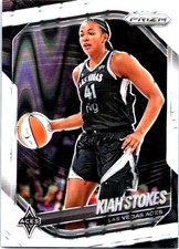 2025 Panini Prizm WNBA #58 Kiah Stokes White Seismic Prizms