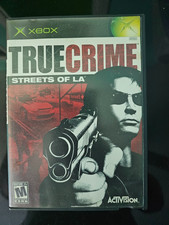 True Crime: Streets of L.A. - Microsoft XBOX, 2003 - W /Manual, Blockbuster Case