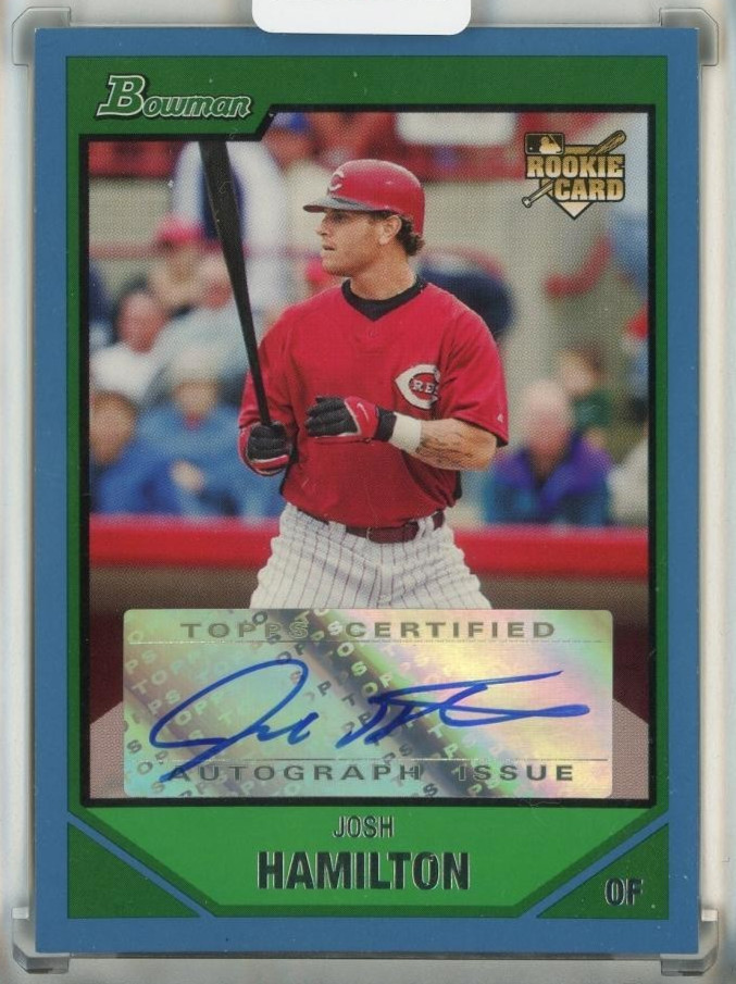 2007 Bowman Josh Hamillton Blue #233 Autographs【101/500】 Cincinnati Reds