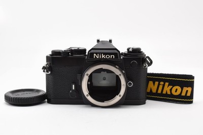 [Near MINT w/Strap] Nikon FE Black 35mm SLR Film Camera Body From JAPAN #N042