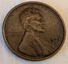 1923-S Lincoln Wheat Cent - Scarce  Very Fine  Semi-key  Better Date