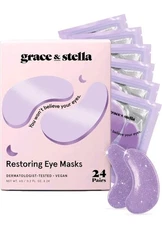 grace & stella Under Eye Patches for Puffy Eyes and Dark Circles (Retinol, 24 Pa
