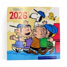 2026 PEANUTS Charlie Brown 12” X 24” 16 Month Wall Calendar NEW