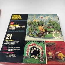 Vintage Talking View Master Charlie Brown  s Summer Fun 3 Reels GAF 1973