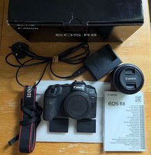 Canon EOS R8 Mirrorless Camera Body (With Optional 24mm Fixed Lens)