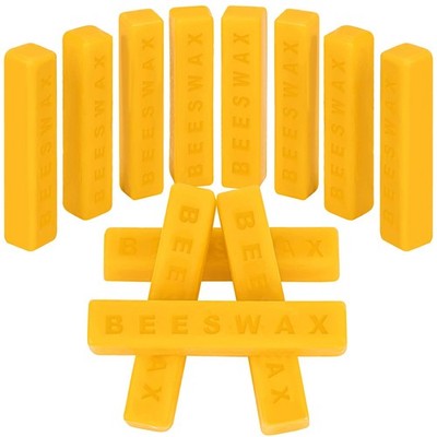 Sukh 290g(10.23oz) Yellow Beeswax-Bar - 12 Pcs Beeswax Block - Triple