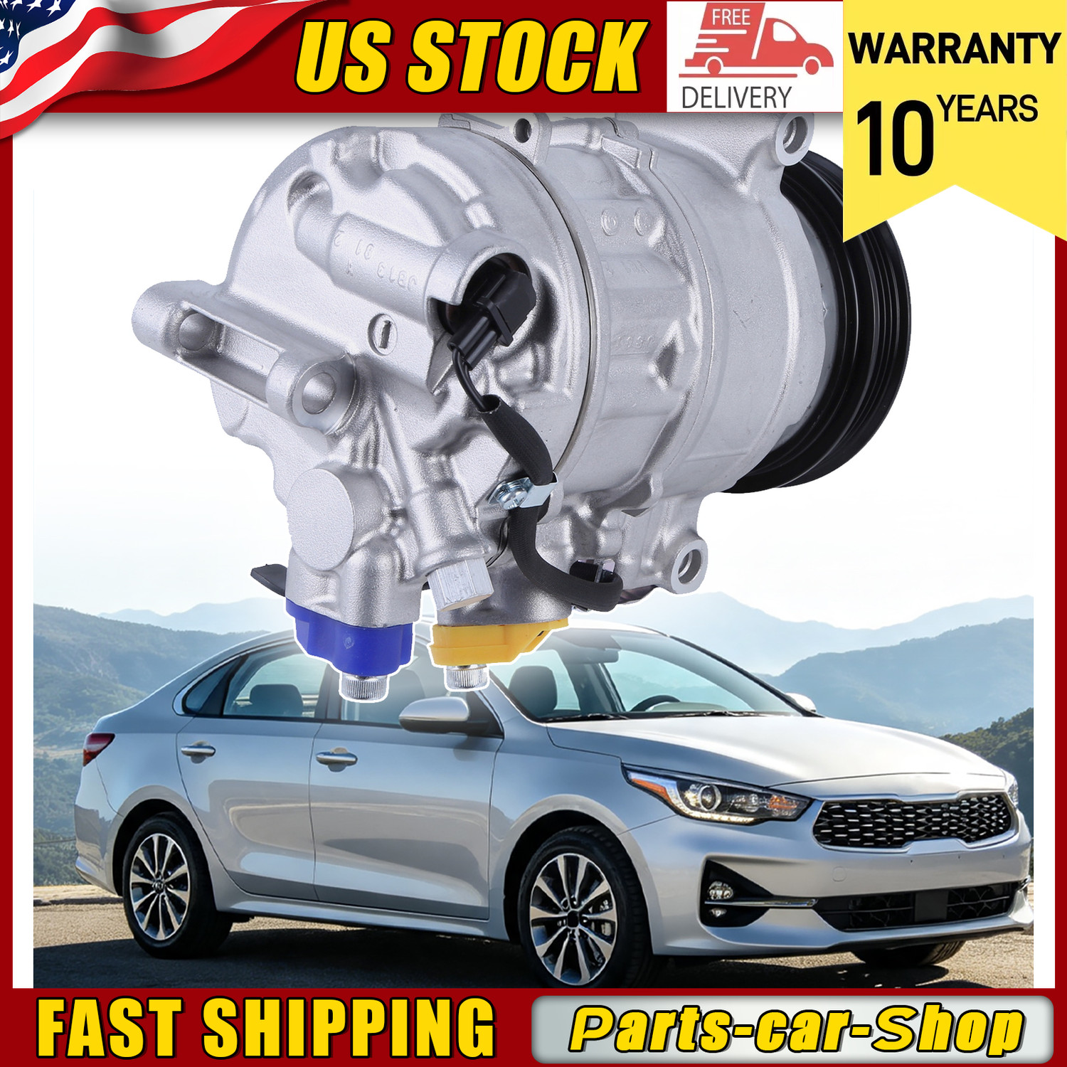 Bentley Bentayga Speed 2017-2023 Compressor with bracket P/N 4M0816803N