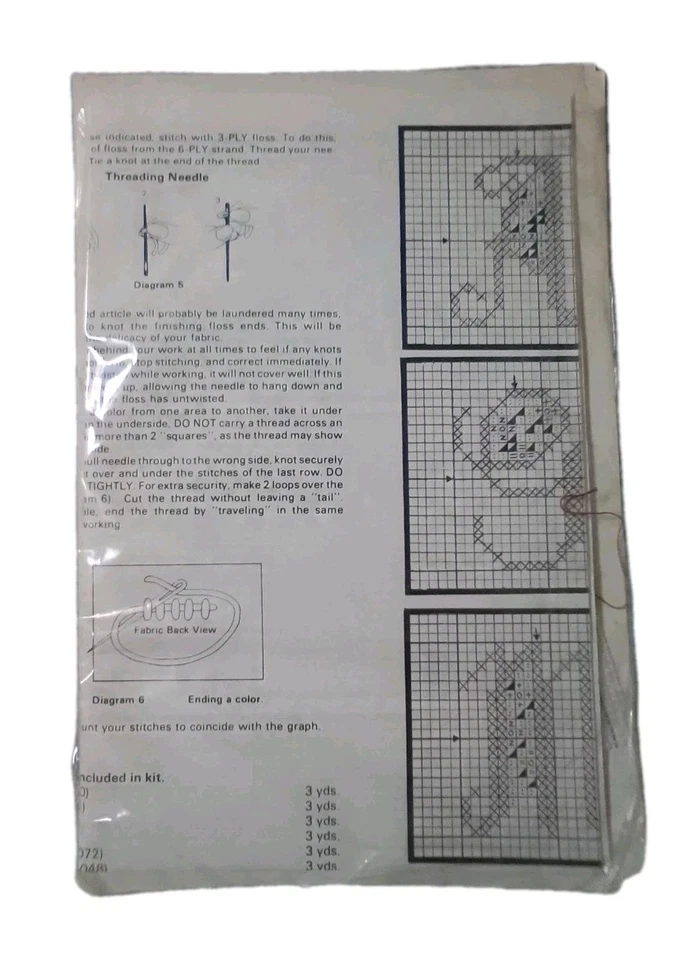 Stitchery Kit Creative Circle Cross Stitch EMBELLISHED INITIALS NO FLOSS - Image 4 of 4