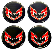76-81 Firebird Trans Am Ta Wheel Center Cap Emblems Decals 2.19 55mm Set Of 4