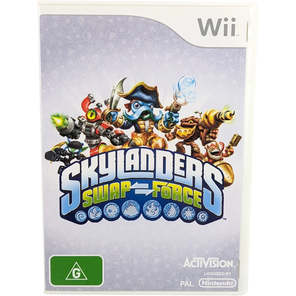 Skylanders Game Bundle Nintendo Wii Swap Force + Portal of Power Lote Kit Foto 2 de 4