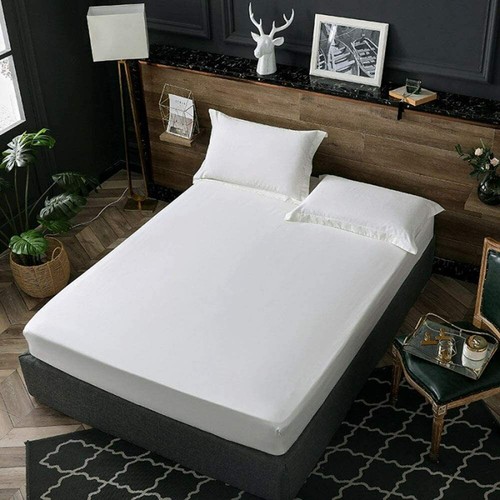 Egyptian Cotton 1000TC Solid Color & Size 1 PC Fitted Sheet -15 Inch Deep Pocket - Picture 3 of 9