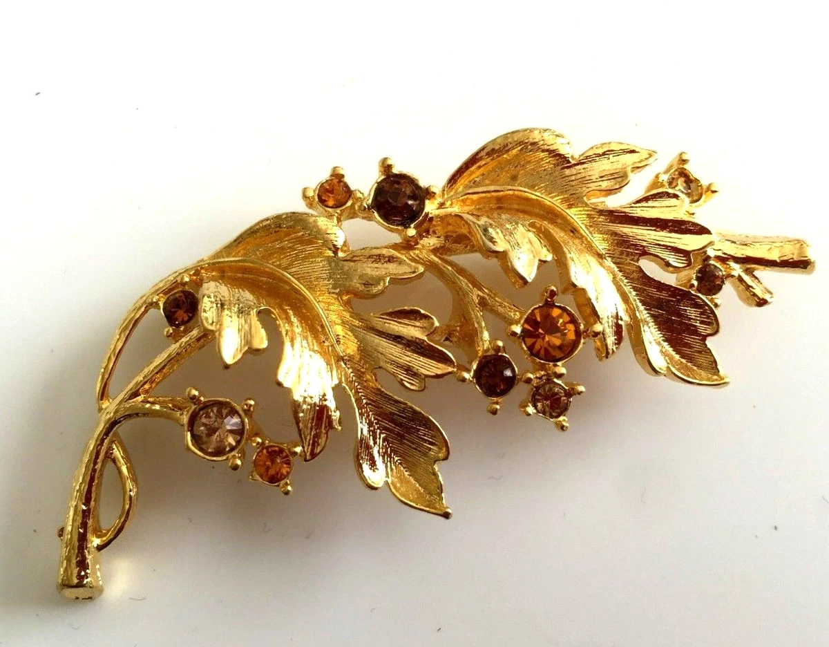 Broche Vintage Argent 925 Et Ambre – Bon état