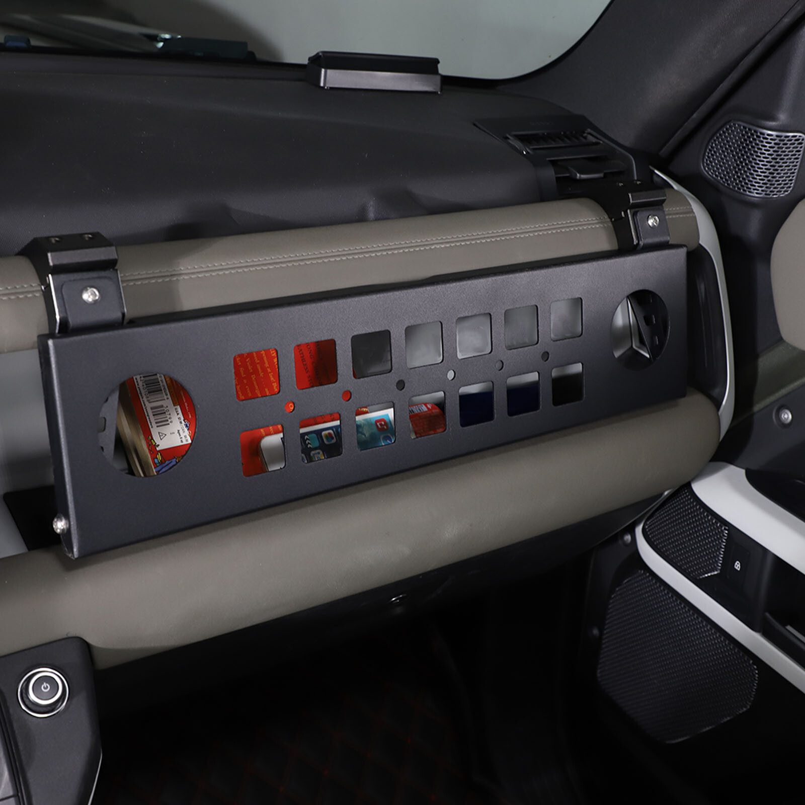 Alloy Dashboard Storage Rack FoldTable Tray For Land Rover Defender 90 ...