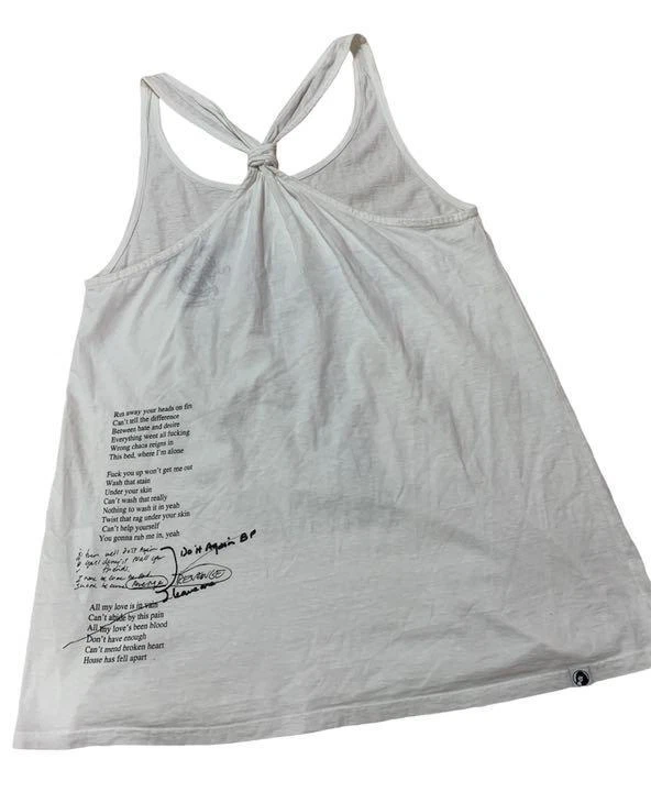 Hysteric Glamour COURTNEY LOVE Tank Top Photo Print White ONE SIZE Cotton 100%