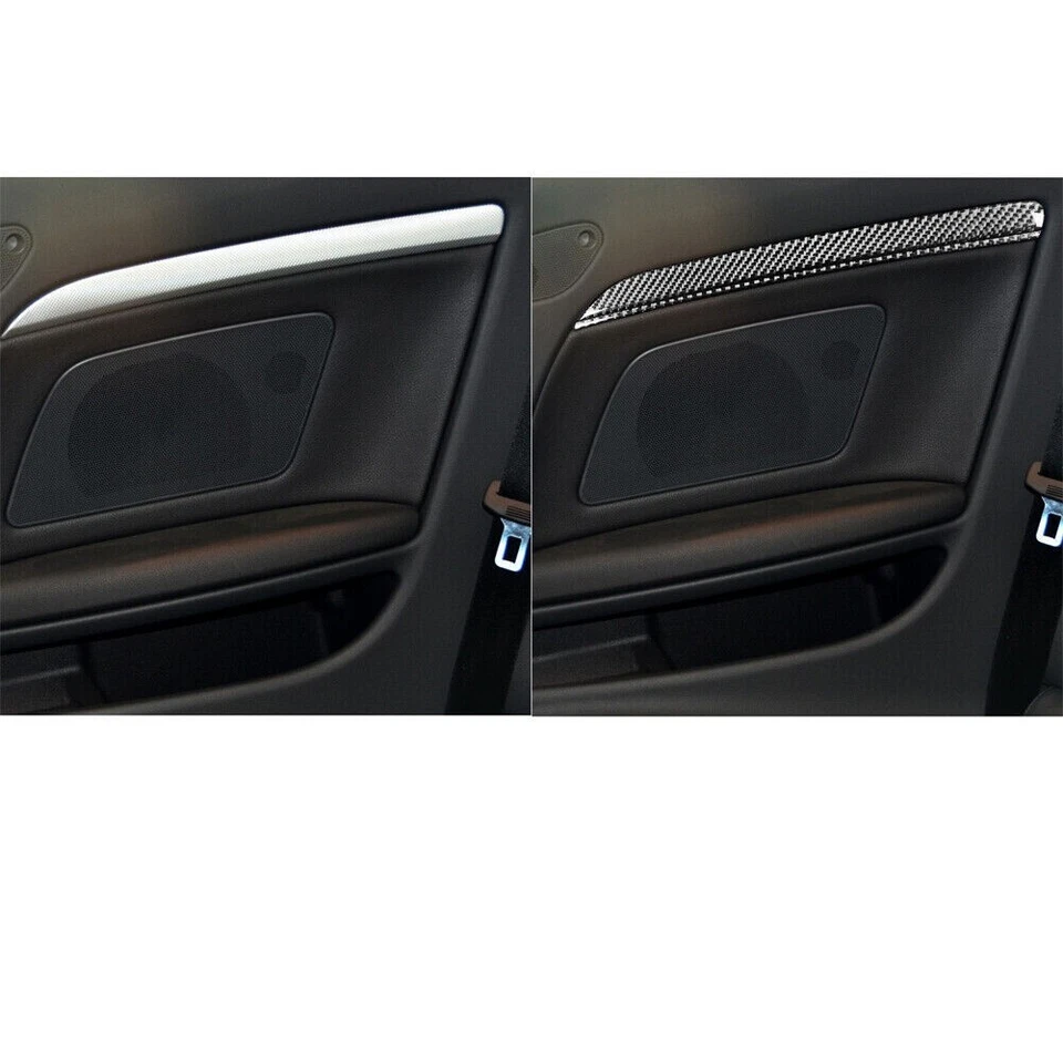 Cubierta de panel de puerta interior de fibra de carbono real 8 piezas para Audi A5 S5 2008-2016 Foto 4 de 4