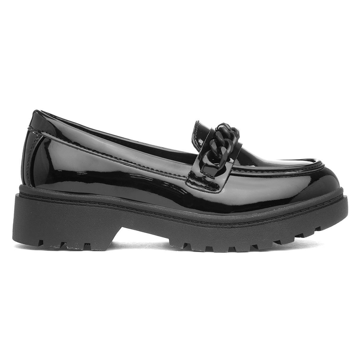 Girls Shoes Shoe Zone ADEL Girls' T-Bar Buckle Shoes Patent Coated