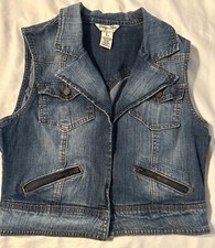 girls indigo denim Sleeveless Vest