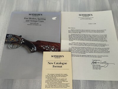 Sotheby s 1984 Fine Modern Sporting Goods and Antique Guns Catalog Bid Woolley