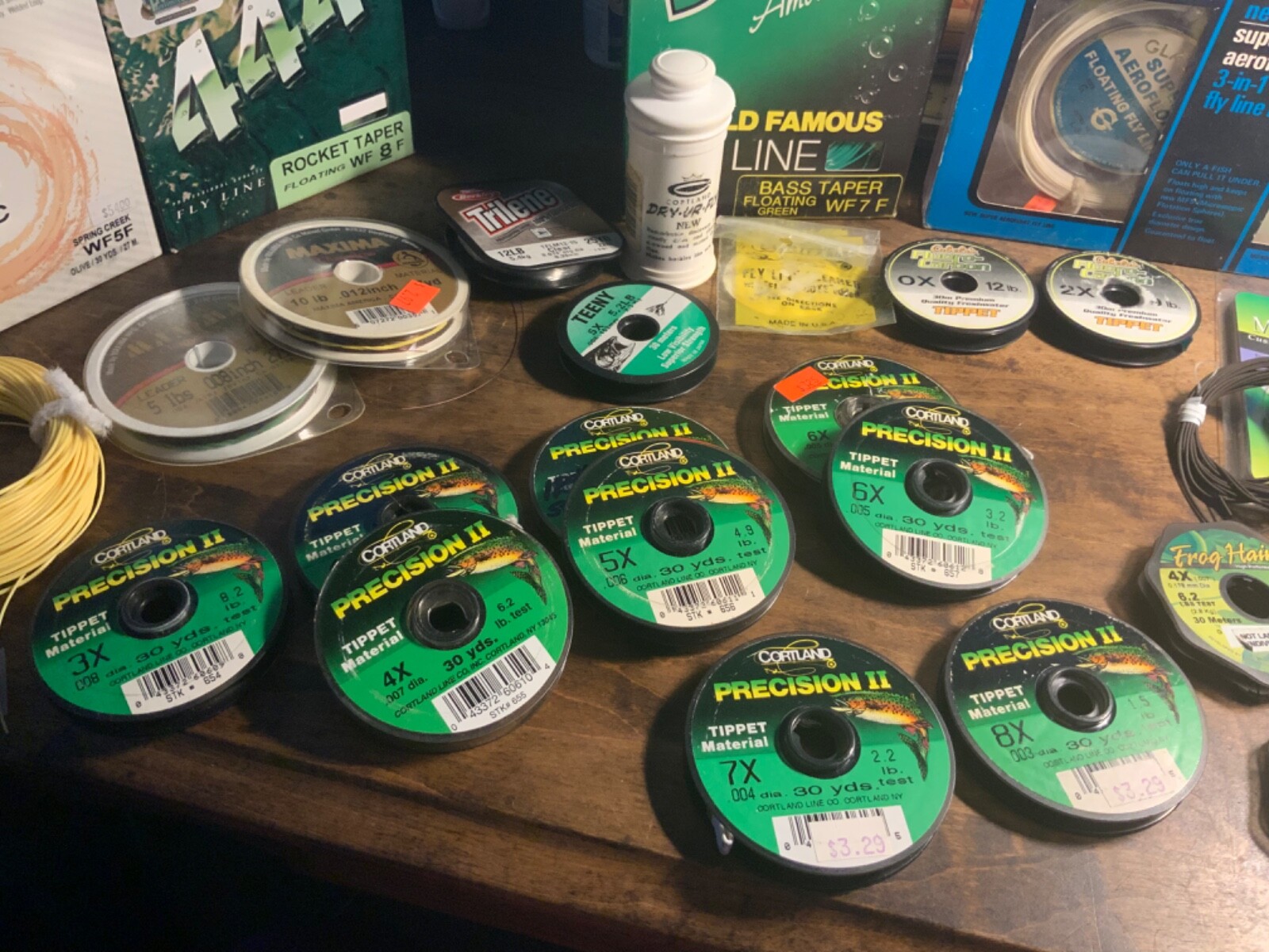 Lot of Fly Lines, Leaders, and Tippits eBay