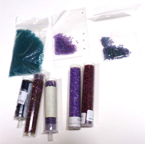 SIZE  12/0 - 14/0  LOT    CRAFT SEED BEADS    97  g   3.4  OZ    LX52    bz8cr