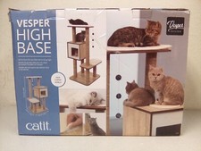 Vesper High Base Cat Tree, Catit - Oak