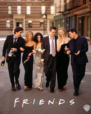 Friends poster print (b)  - 12 x 16 inches - Jennifer Aniston, Matthew Perry